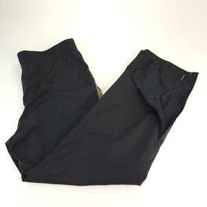 Nike Pants Mens Medium Black and Gold Zip Legs Track Athletic Running Training